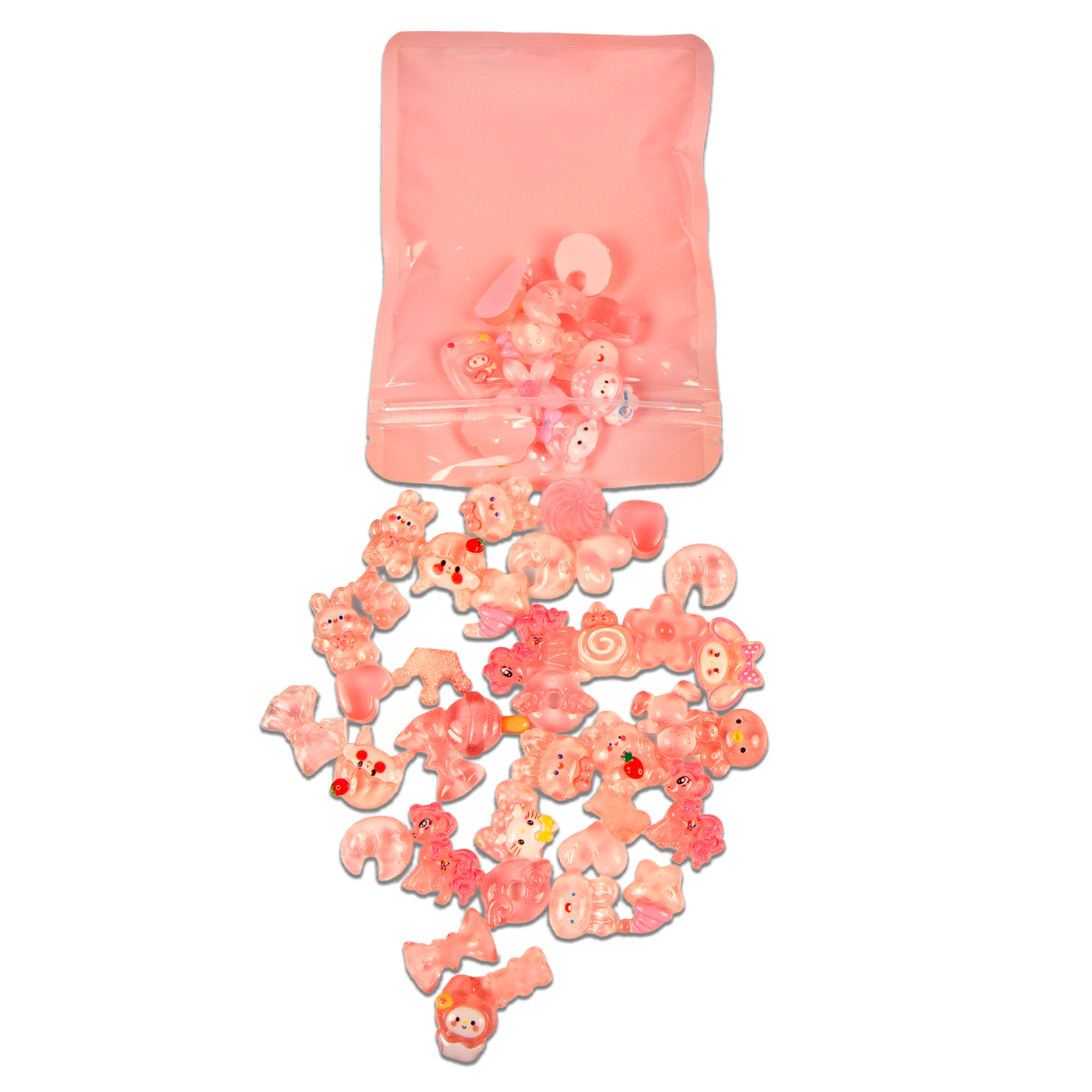 Decoden Charms by Whimsy DIY Studio - Transparent Pink