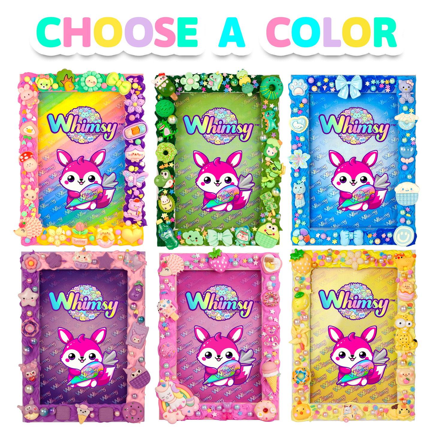 DIY Decoden Picture Frame Kit - Pick Your Color Theme