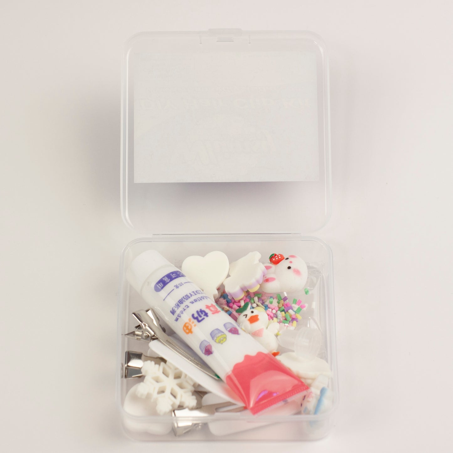 Whimsy Small Decoden Hair Clip Kit - White