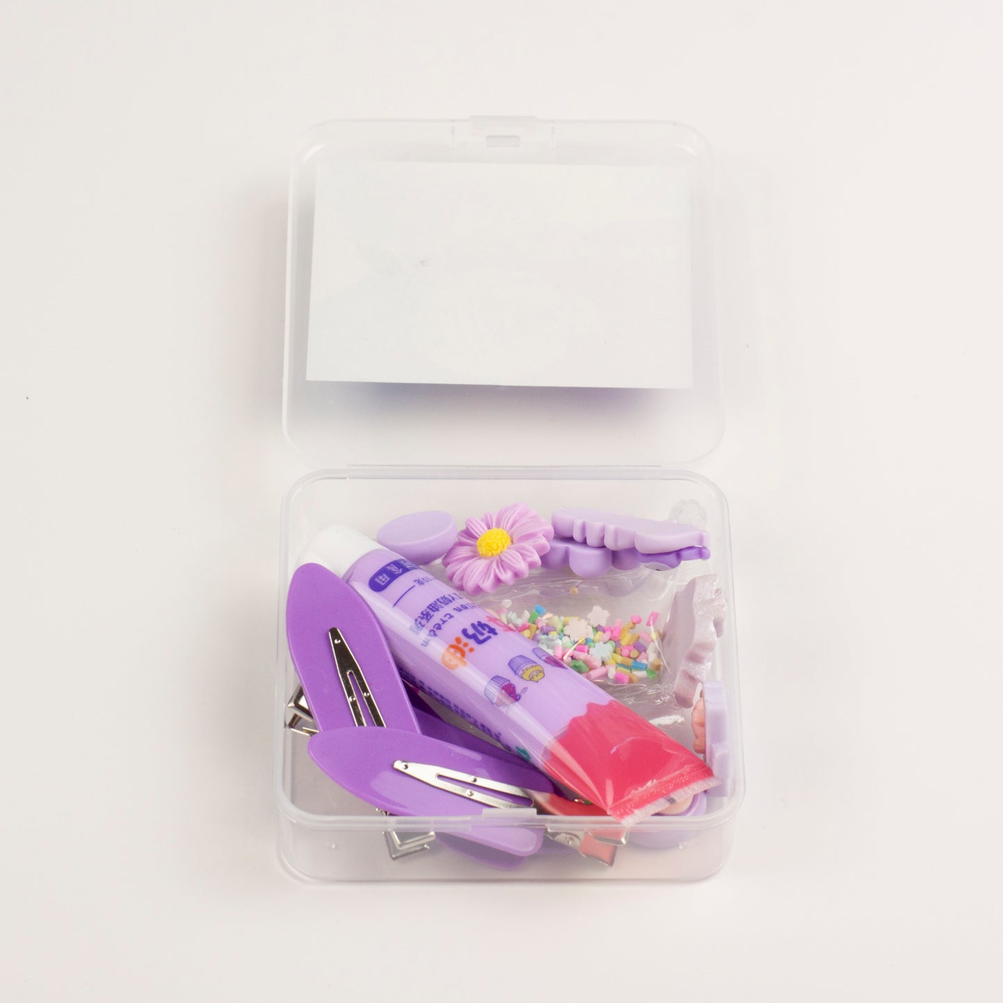 Whimsy Small Decoden Hair Clip Kit - Purple
