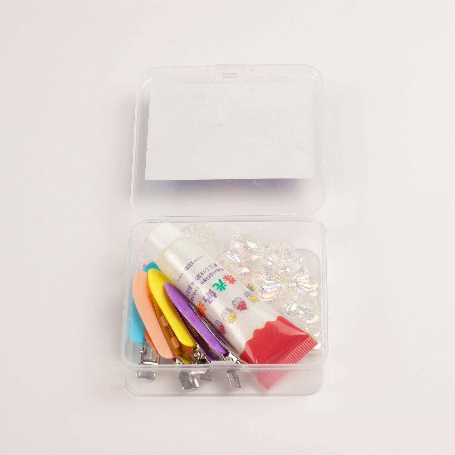 Whimsy Small Decoden Hair Clip Kit - Iridescent Clear
