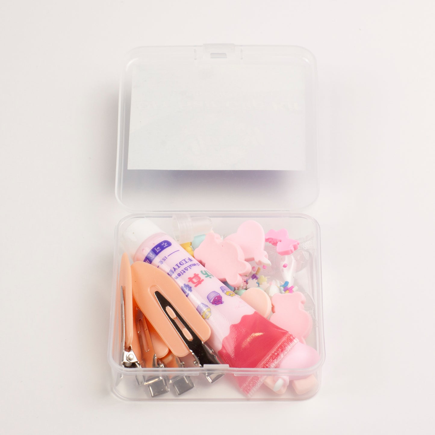 Whimsy Small Decoden Hair Clip Kit - Peachy Pink