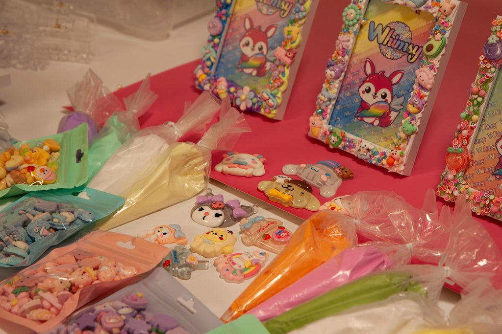 Whimsy Whips 9 Piece Decoden Cream Set - 9 x 100g Fake Whip Cream Glue - Whimsy DIY Studio