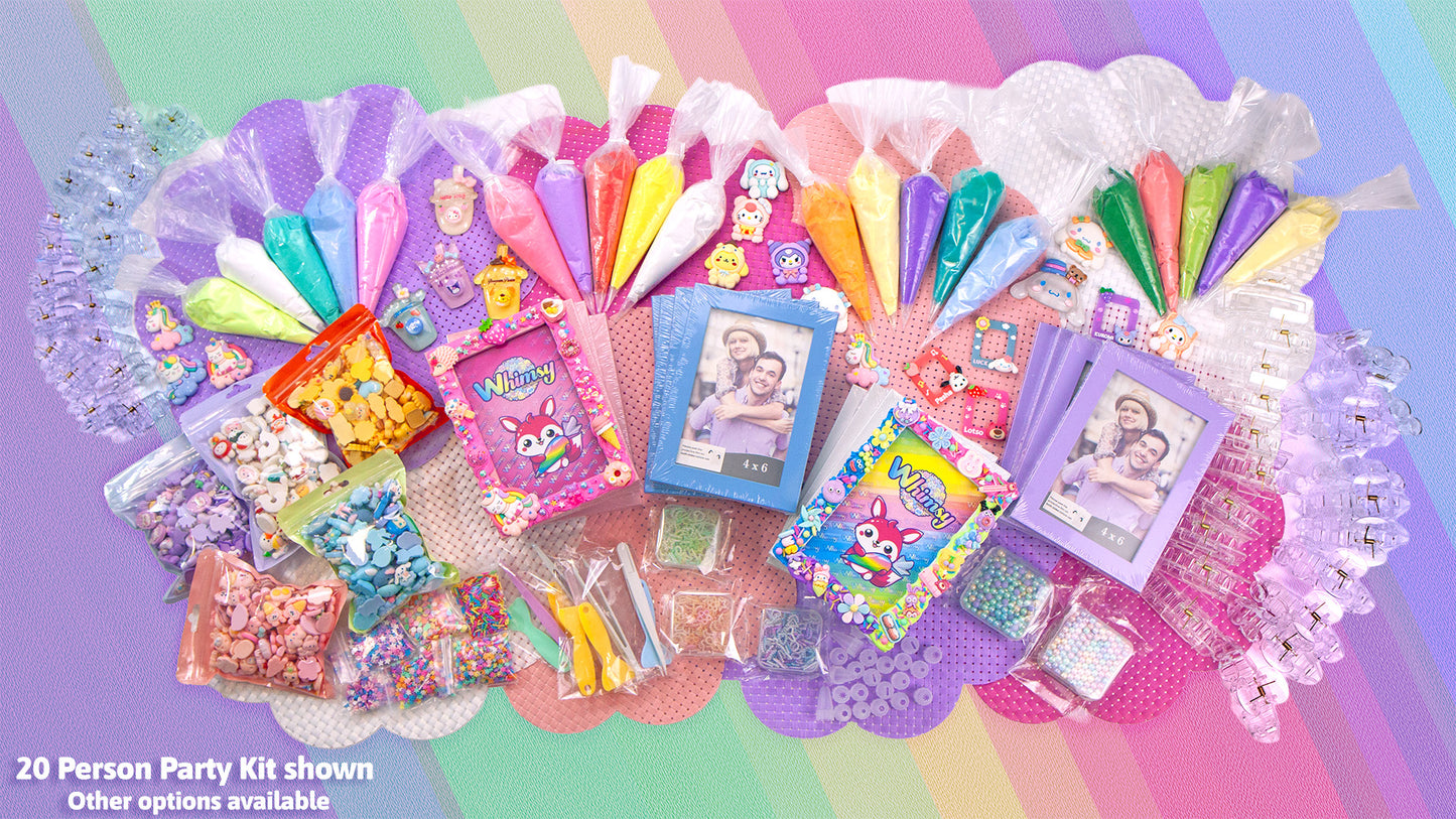 Whimsy DIY Studio Decoden Party Kit - 20 Person Kit - DIY Picture Frames