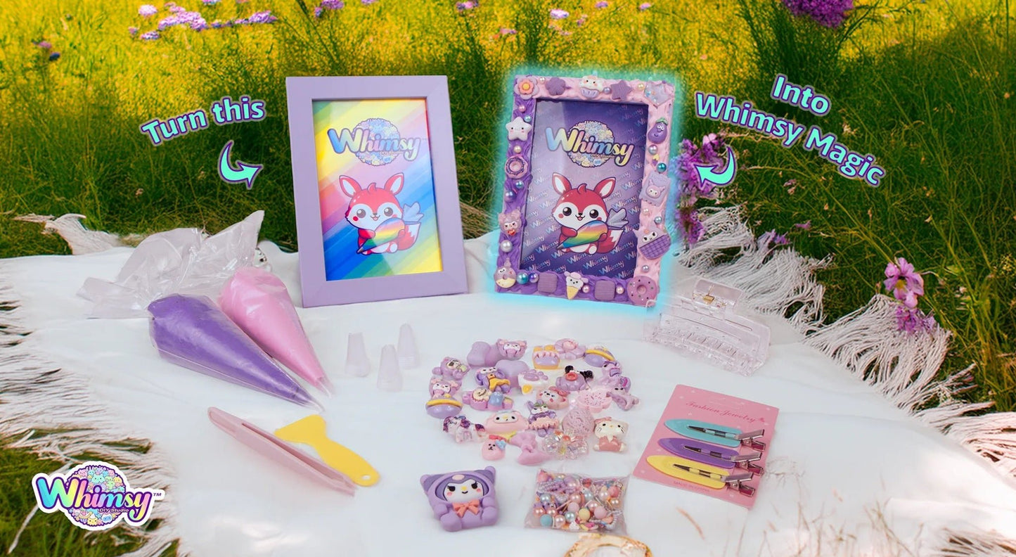 Whimsy DIY Studio Decoden Party Kit - 5 Person Kit - DIY Picture Frames - Whimsy DIY Studio