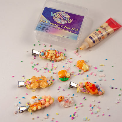Whimsy Small Decoden Hair Clip Kit - Orange