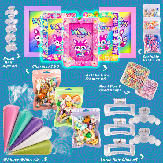 Whimsy DIY Decoden Party Kit - The Ultimate Party in a Box - 5 Person Kit - Picture Frames