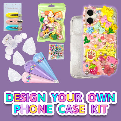 Design Your Own Kit - DIY Decoden Phone Case Kit Whimsy DIY Studio Design Your Own Kit - DIY Decoden Phone Case Kit Whimsy DIY Studio