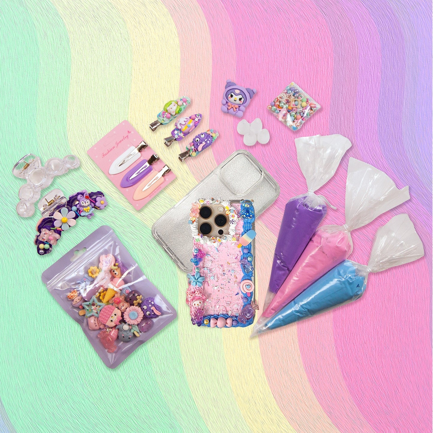 Design Your Own Kit - DIY Decoden Phone Case Kit - Whimsy DIY Studio