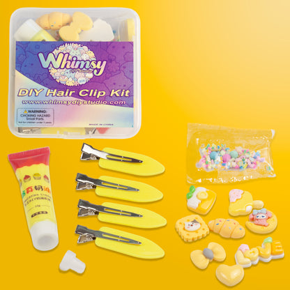 Whimsy Small Decoden Hair Clip Kit - Yellow